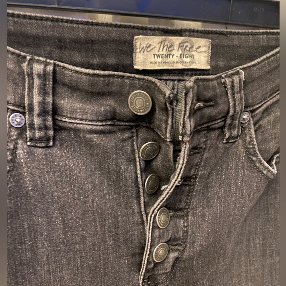 Free People Irreplaceable Flare Jeans Black Size 28 NWOT